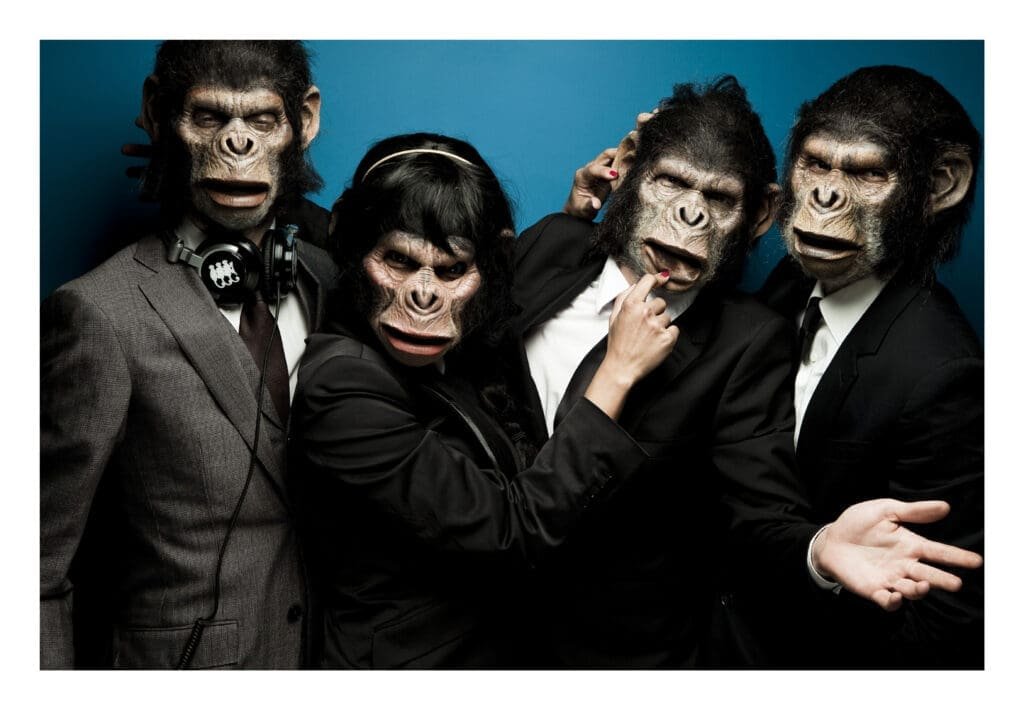 Les Monkey Crashers en mode hold-up festif