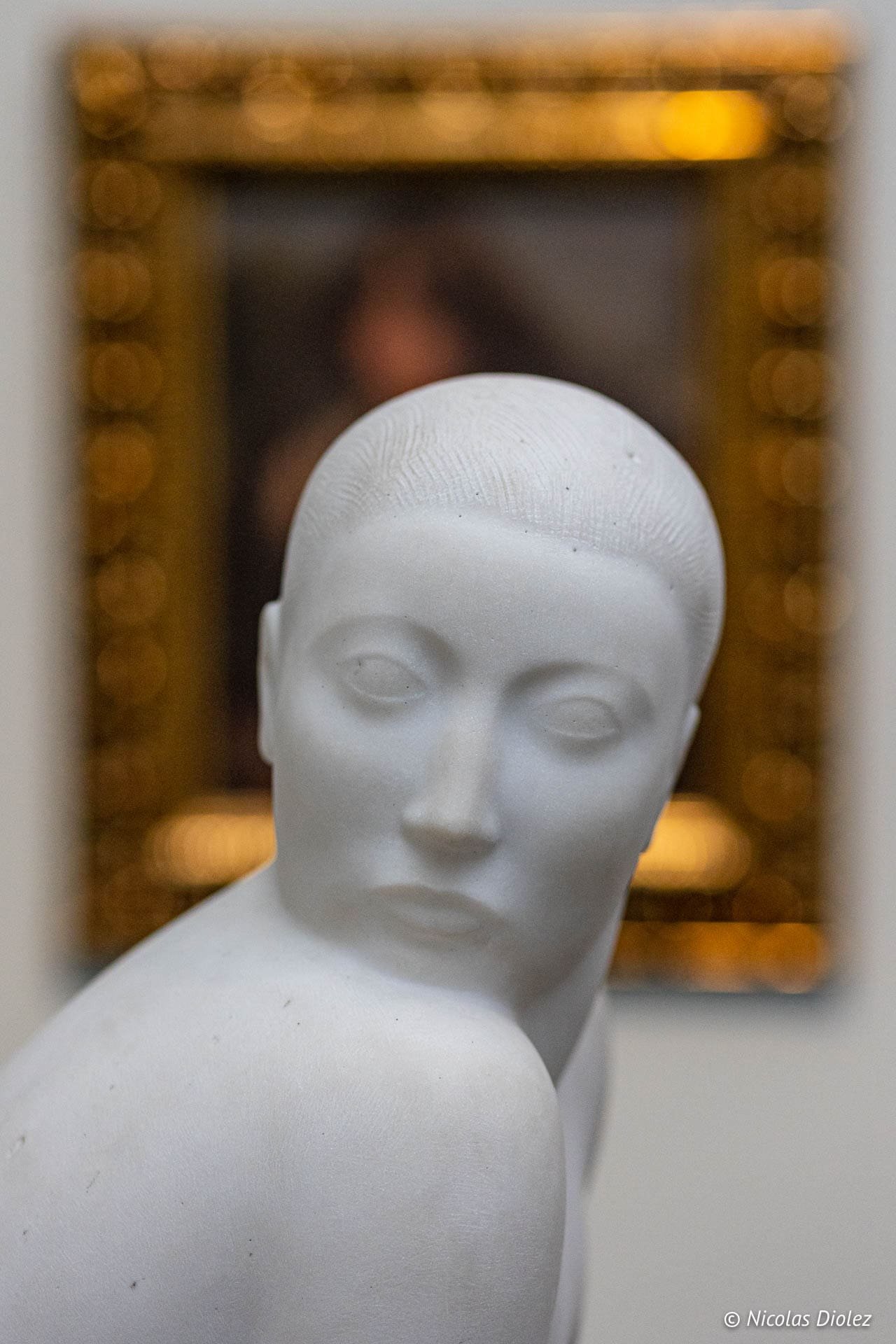 Sculpture en marbre au Musée des Beaux-Arts de Gand.