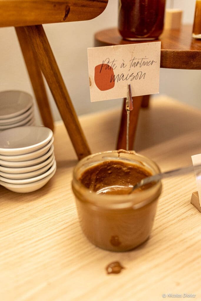 Pâte à tartiner maison Petit déjeuner Hôtel MGallery La Citadelle Metz.