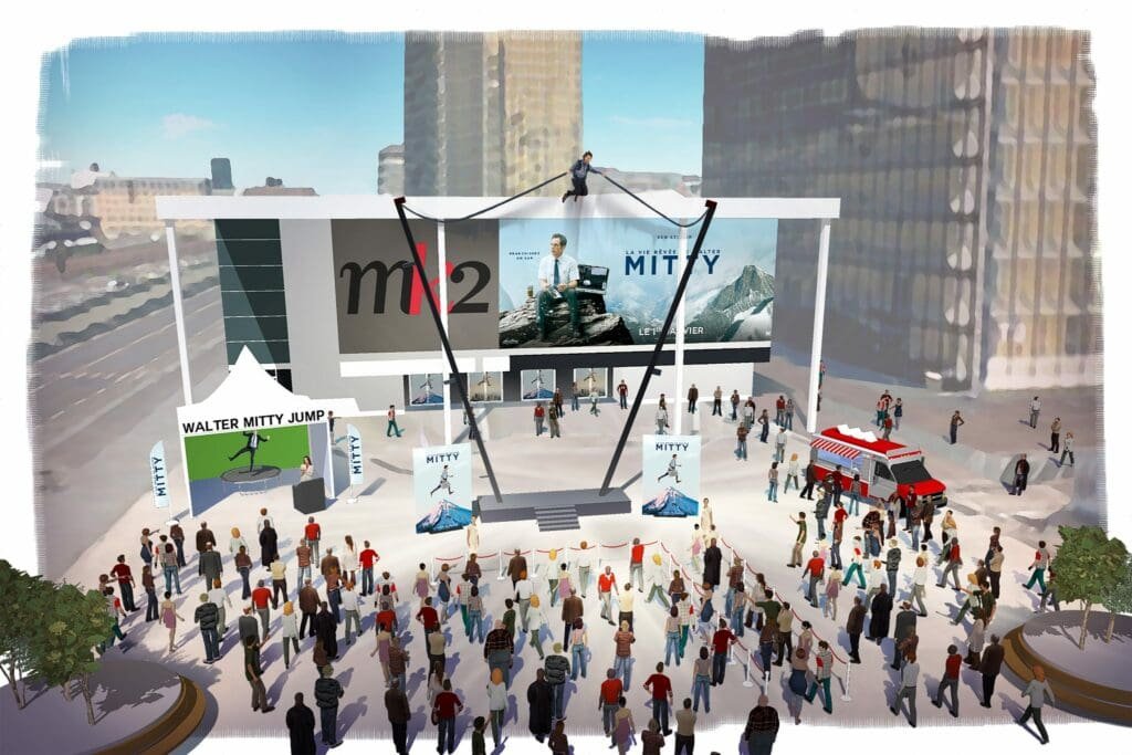 Faites un saut de 18m au Mk2 Bibliothèque avec Walter Mitty