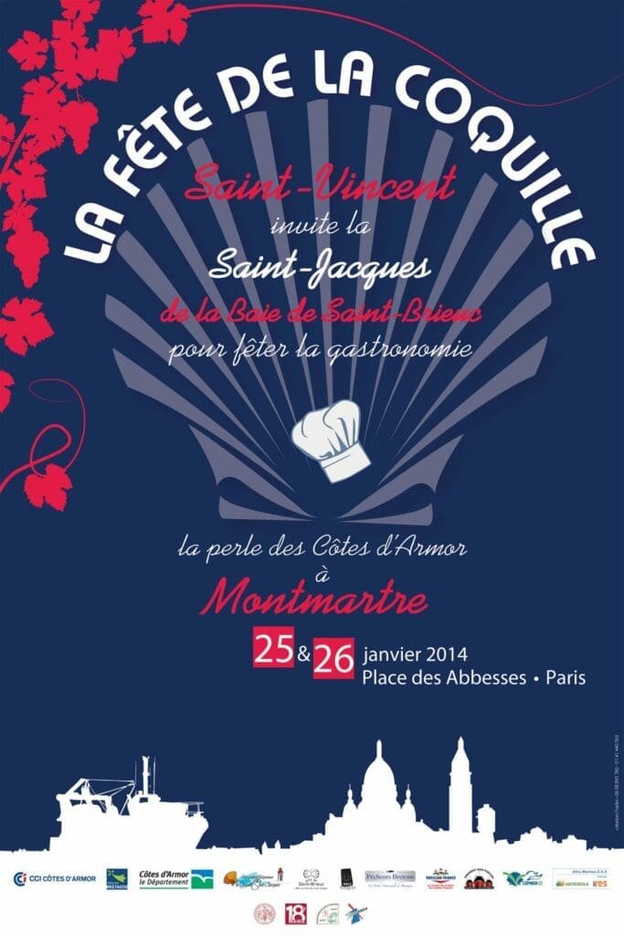 We vieren de coquille Saint-Jacques in Montmartre!