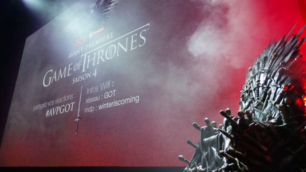 Trono de Hierro et Game of Thrones Saison 4 avant-première.