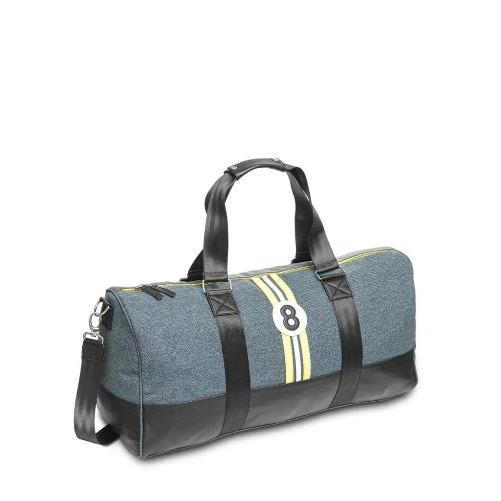 Sac de voyage avec motif numéro 8, idéal cadeau Noël.