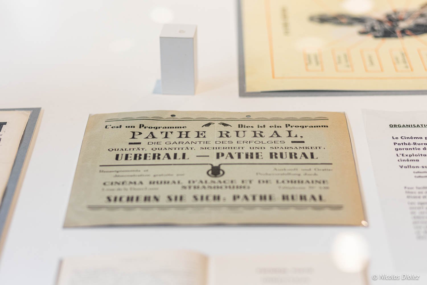 Document d'exposition Pathé Rural Fondation Seydoux-Pathé, décrivant les garanties de succès du cinéma.