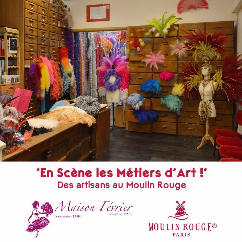 Atelier_Maison_Fevrier_©Stephane_Assouline Atelier Maison Février avec plumes et costumes du Moulin Rouge.
