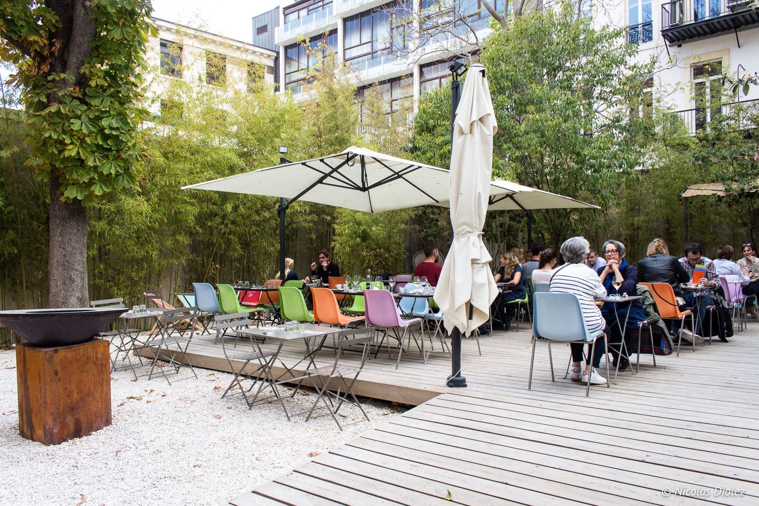 Terraza de Maison Montgrand en Marsella, 2017.