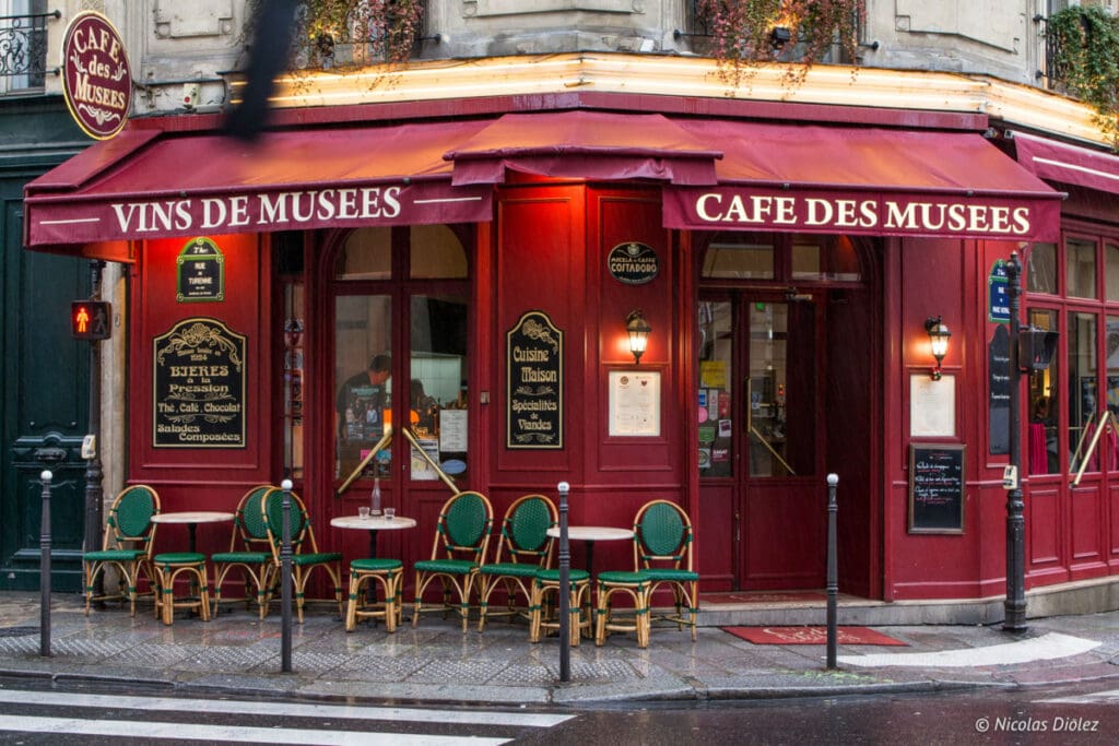 Facade Café des musées Paris