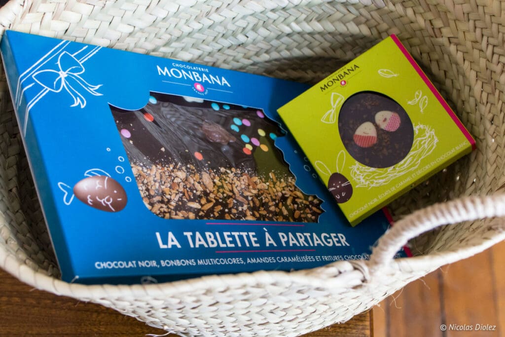 tablettes chocolat Pâques Monbana 2018