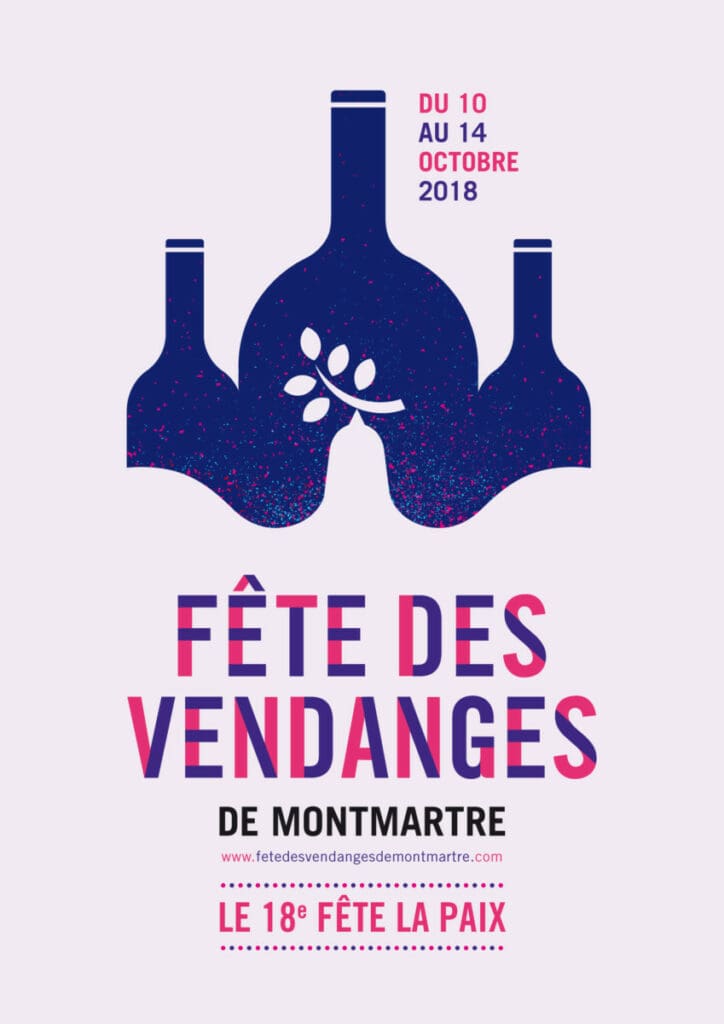 affiche fete des vendanges Montmartre 2018