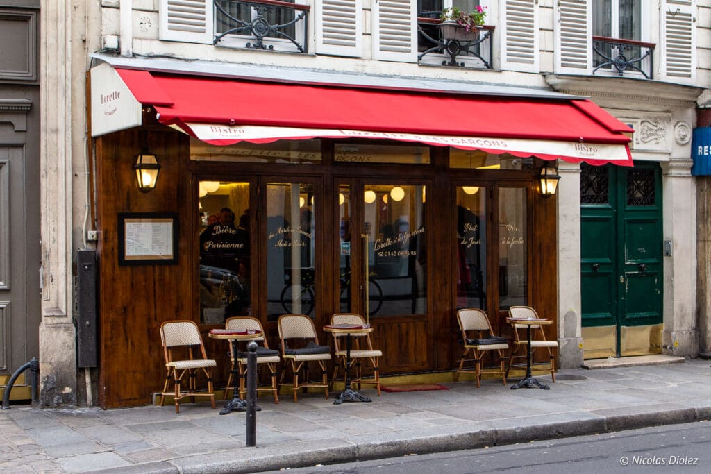 façade Restaurant Lorette et les Garçons Paris