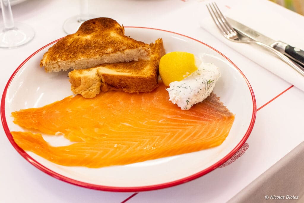 saumon Restaurant Lorette et les Garçons Paris