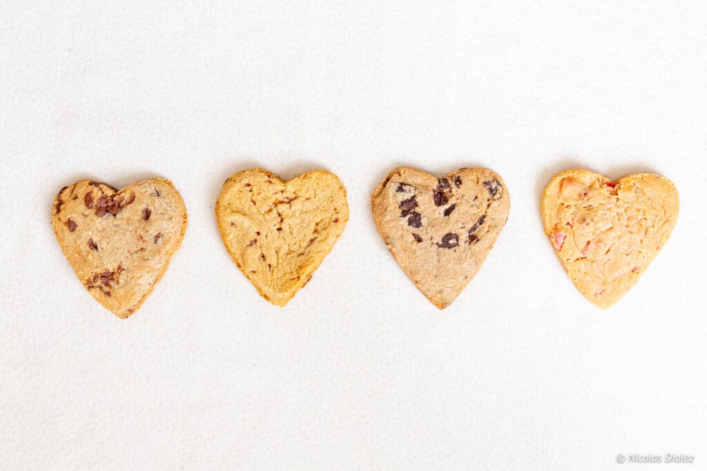 4 cookies coeur