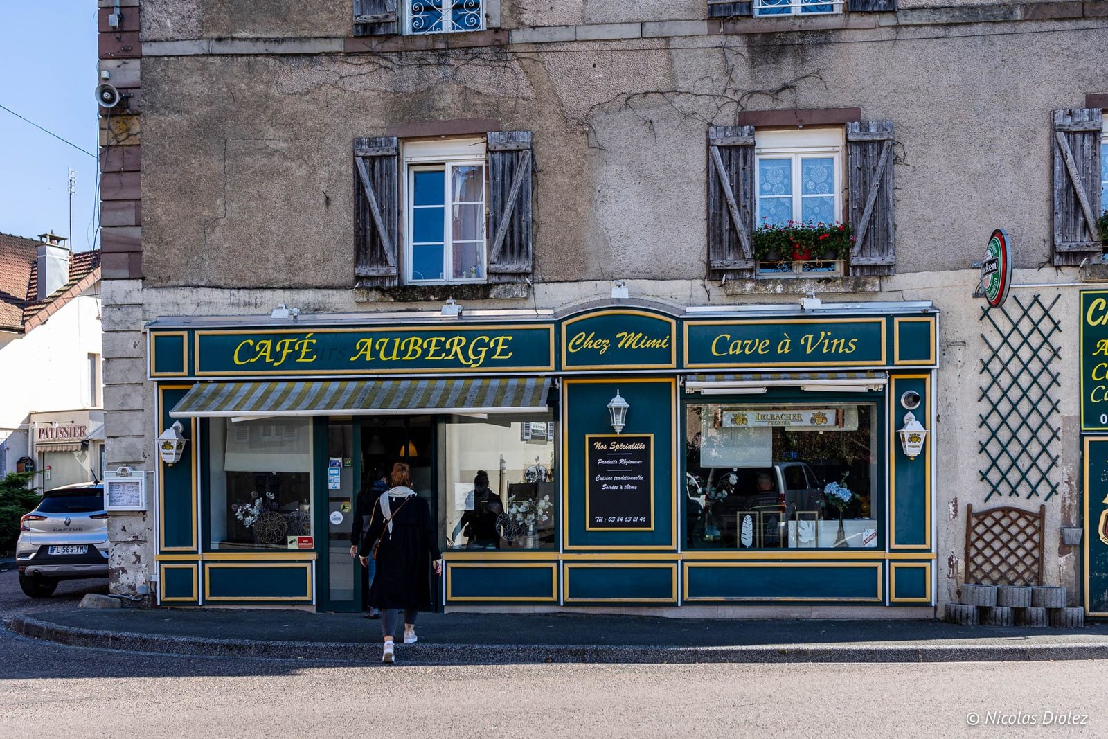 Café Auberge Chez Mimi Cave à Vins à Mélisey, Vosges du Sud.