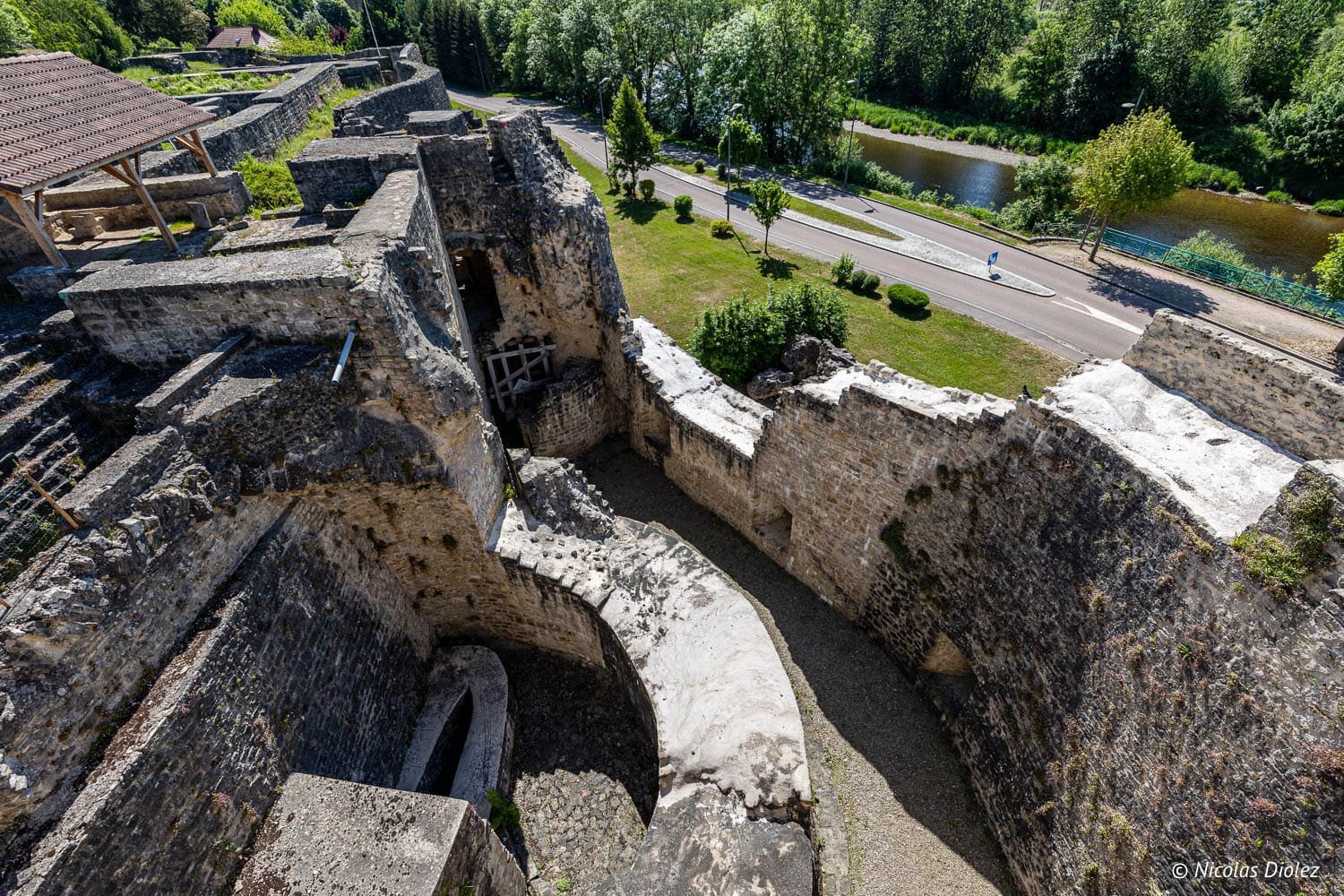 Ruines de la Forteresse de Châtel-sur-Moselle près d'Épinal.
