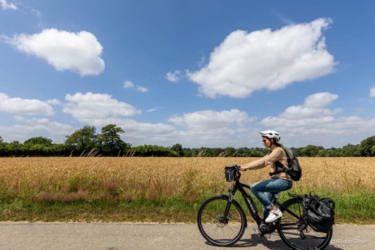 Route voor de Vélo Francette in Normandië
