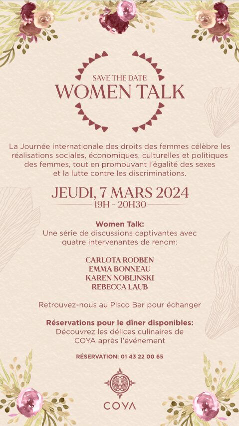 Women Talk chez Coya Paris